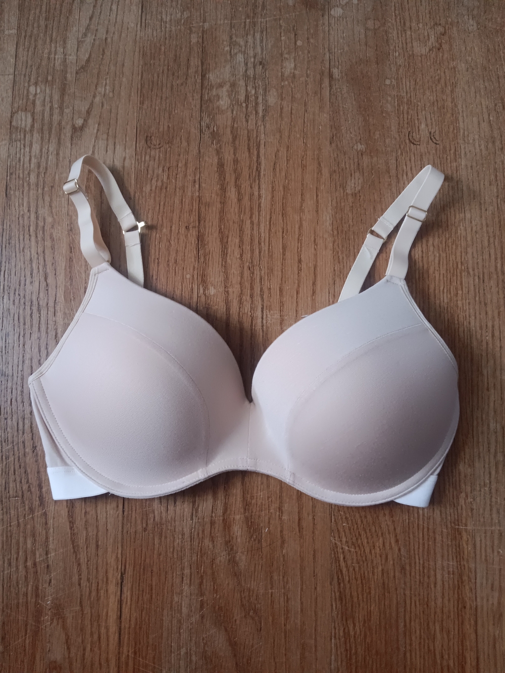 NWOT Lively Nude Beige Lightly Padded Convertible Bra 34DD Style #45430